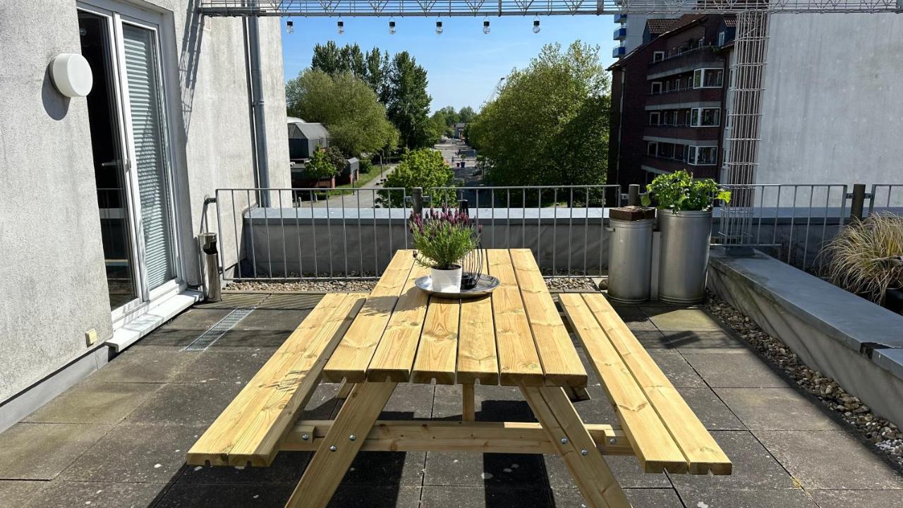Fischers Ferienwohnung Mit Dachterrasse, Innenstadt Wilhelmshaven Exterior foto